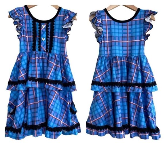 Charlie’s Project Toddler Girls Tiered Twirly Dress Size 3/4T Pinafore Wedding - Picture 1 of 10